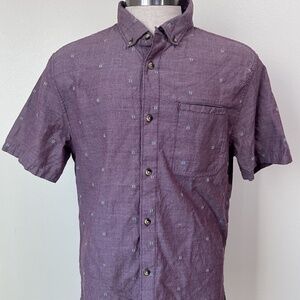 Roark Revival Red Short Sleeve Button Front Shirt Men's Large